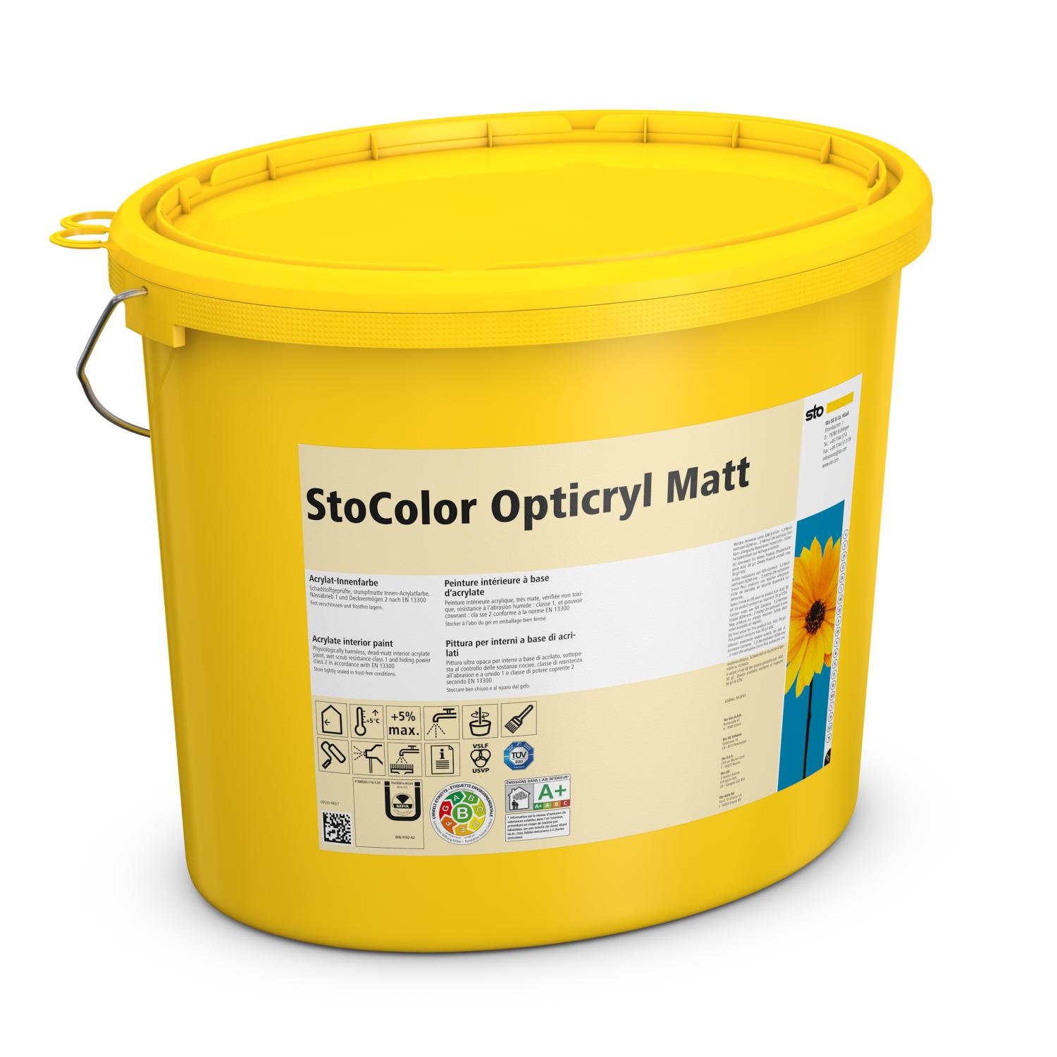StoColor Opticryl Matt weiß 2,5 l Eimer